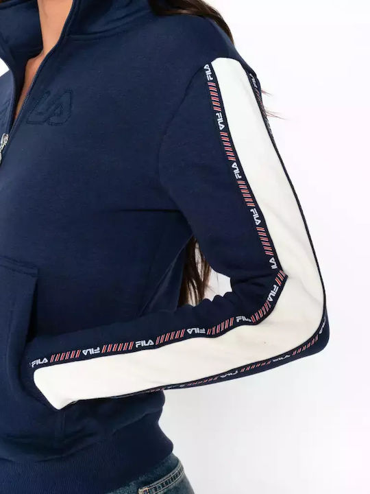 Freesia Women's Sweatshirt Jacket Navy Blue