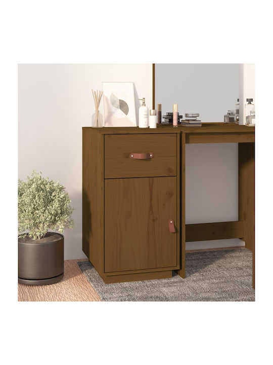 Cabinet Mobilier de depozitare din lemn masiv Καφέ Μελί L40xL50xH75buc