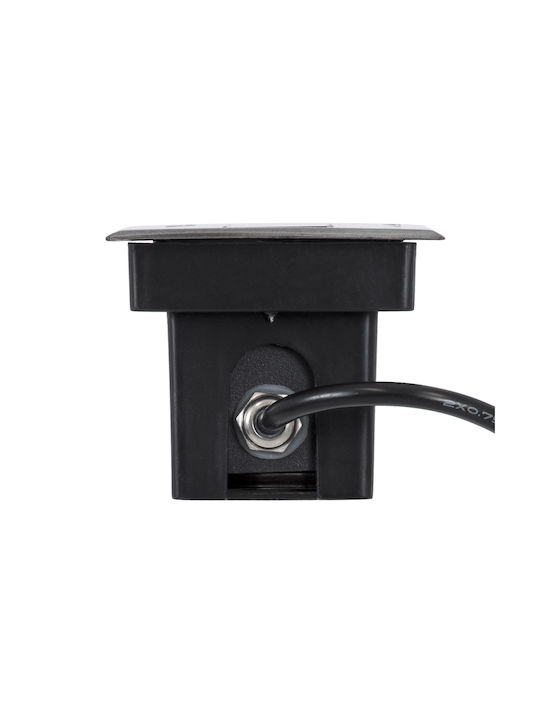 GloboStar Mina Outdoor Floor Lamp LED Wall Washer 12W RGBW IP68 Silver
