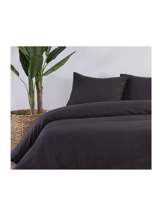 Nef-Nef Homeware Duvet Cover Single 160x220 031831 Anthracite