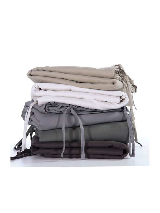 Nef-Nef Homeware Duvet Cover Single 160x220 Anthracite Anthracite