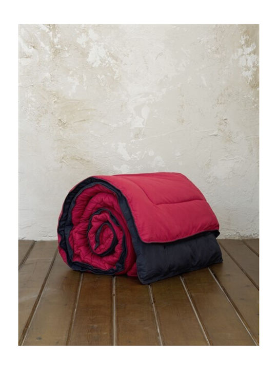 Nima Duvet Cover Set Single with Pillowcase 160x240 Abalone Ruby / Red / Black