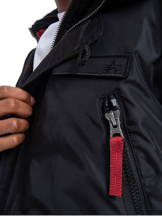 Winter Jacket Parka Waterproof Black