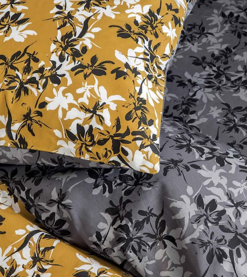 Nima Duvet Cover Set Cotton Single with Pillowcase 160x240 Zinnia Yellow