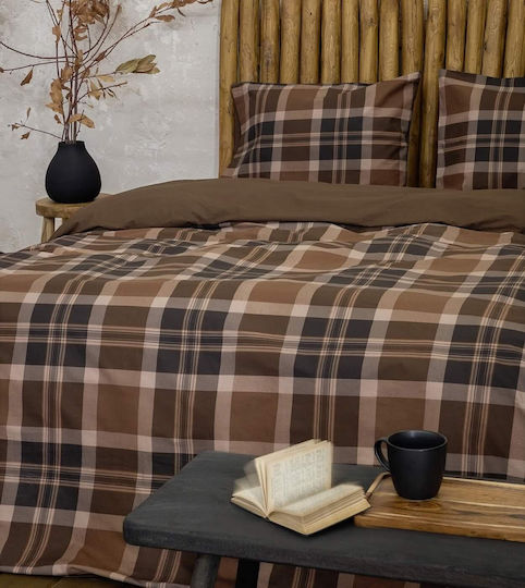 Nima Duvet Cover Set Cotton Single with Pillowcase 160x240 Madum Earth