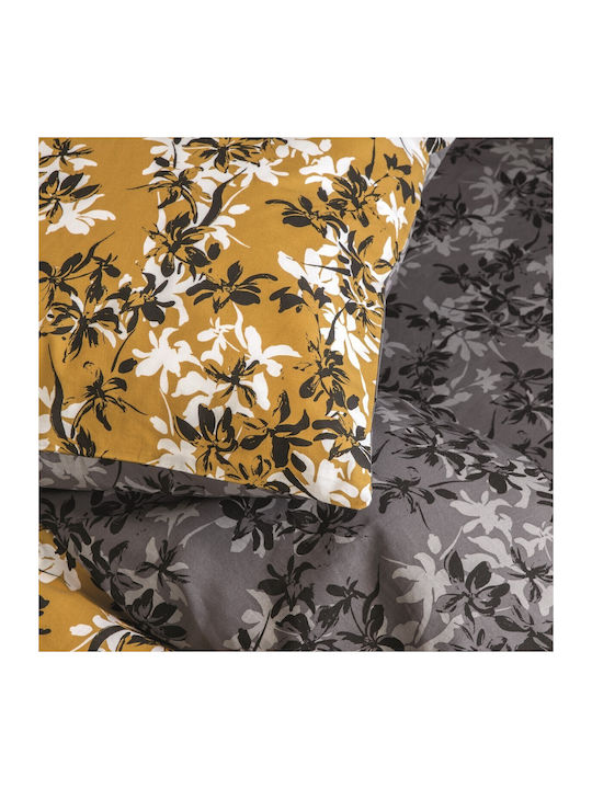 Nima Duvet Cover Set Cotton Single with Pillowcase 160x240 Zinnia Yellow
