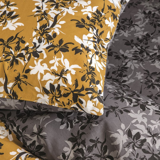 Nima Duvet Cover Set Cotton Single with Pillowcase 160x240 Zinnia Yellow