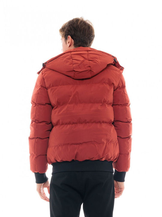 Splendid Men's Winter Puffer Jacket Red