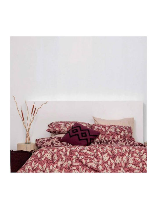 Palamaiki Duvet Cover Set Cotton Single with Pillowcase 170x250 FL6178 Red