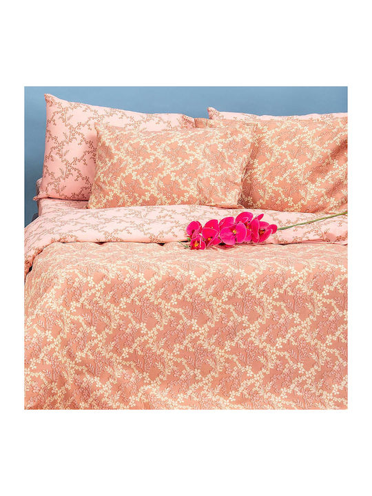 Melinen Zelda Single Cotton Duvet Cover 160x245 Pink