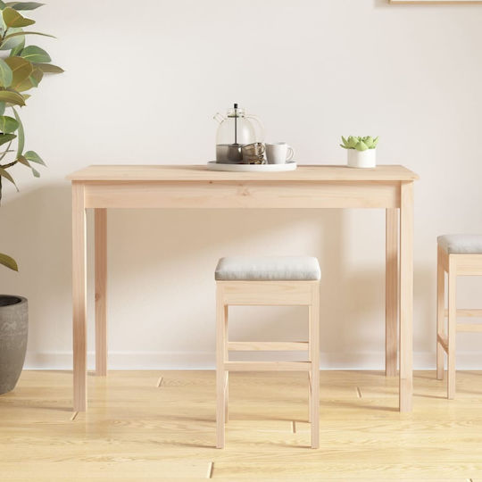 Kitchen Table Made of Solid Wood Natural 110x55x75cm
