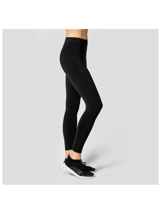 GSA Frauen Lang Leggings Hochgeschnitten Schwarz