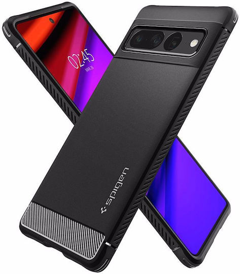 Spigen Rugged Armor Umschlag Rückseite Silikon 2mm Schwarz (Google Pixel 7 Pro)