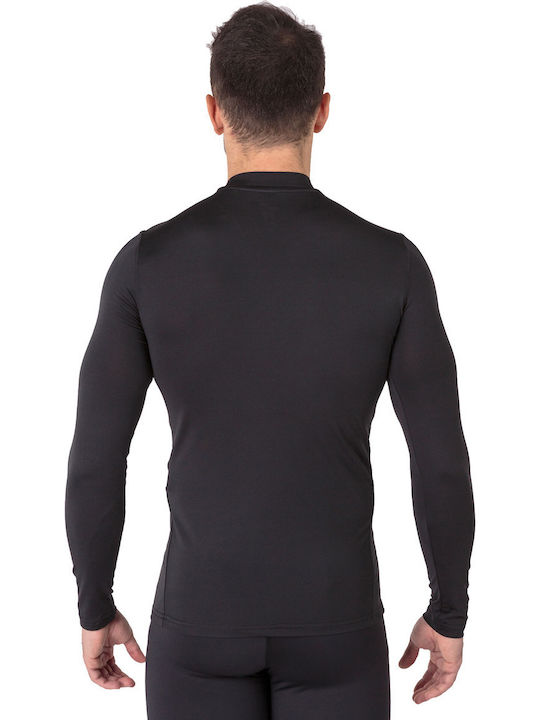 Joma Brama Academy Herren Thermo Langarmshirt Schwarz