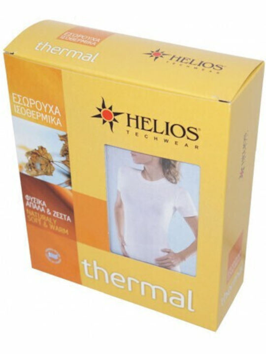 Helios -00 Bluza termica pentru femei cu maneci scurte Negru