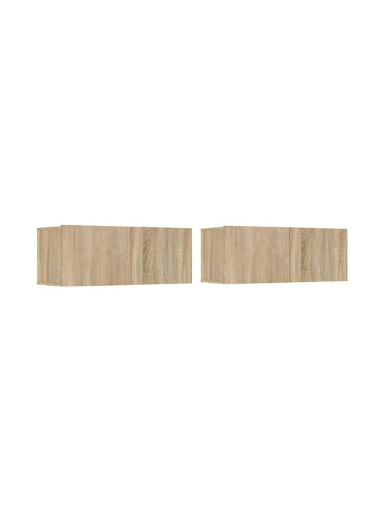 Living Room TV Unit Sonoma Oak 5pcs L80xW30xH30cm