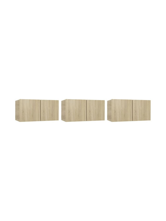 Living Room TV Unit Sonoma Oak 5pcs L80xW30xH30cm