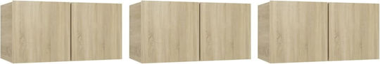 Животно помещение ТВ единица Sonoma Oak 5pcs Д80xШ30xВ30бр