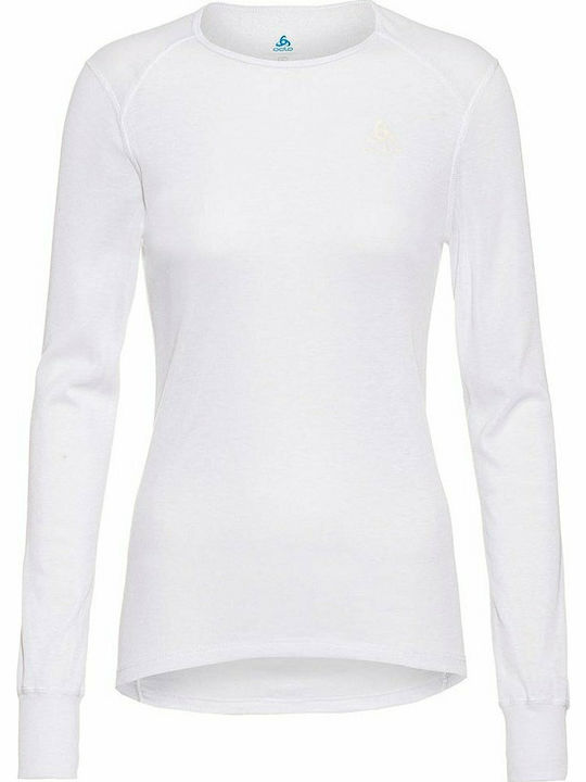 Odlo Active Warm Eco Women's Thermal Long-Sleeved Shirt White
