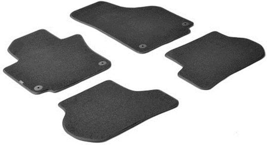 Lampa Set of Front and Rear Mats 4pcs for Volkswagen Golf Plus 2014 Black