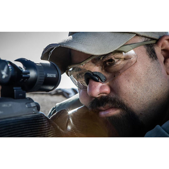 Wiley X Shooting Glasses WX Vapor Set of 3 Lenses with UV Protection & Anti-Scratch Coating Brown
