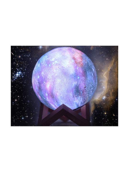 Διακοσμητικό Φωτιστικό Μοοn Light LED RGB Moon Light