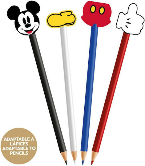 Mickey Mouse Clubhouse Σετ Γόμες για Μολύβι 4τμχ