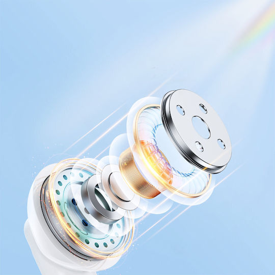 Joyroom JR-TL11 Earbud Bluetooth Handsfree Earphones with Sweat Resistance and Charging Case White