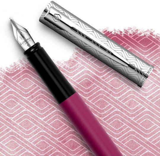 Waterman Allure DLX Писалка Fine 0.6mm Розова от Inox с Червено Мастило