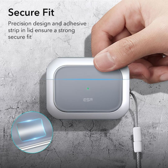 ESR Orbit Halolock Magsafe Plastic / Silicone Case White for Apple AirPods Pro