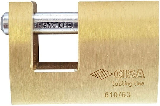 Cisa Steel Padlock Monoblock with Key 50mm 1pcs