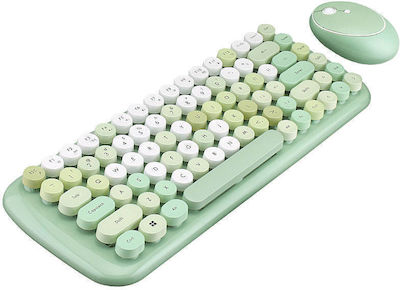 MOFII Candy Kabellos Tastatur & Maus Set Englisch US Grün