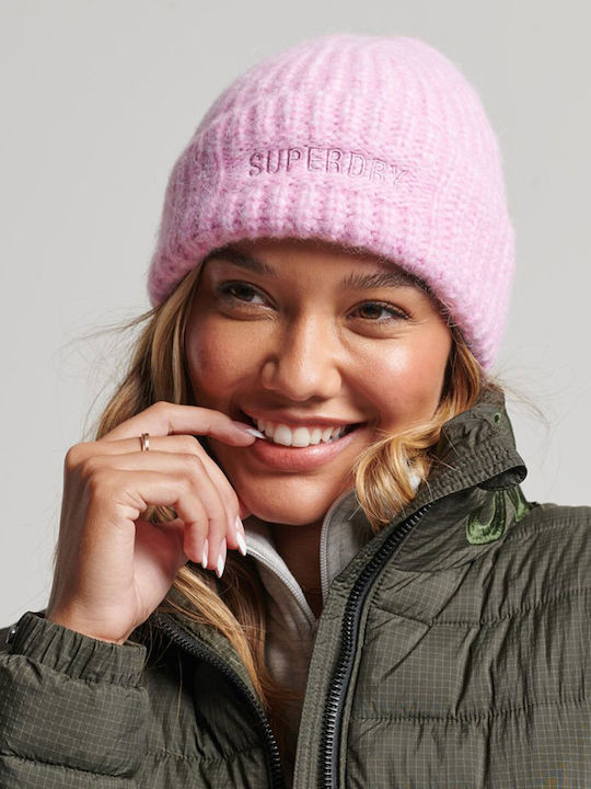 Beanie Γυναικείος Σκούφος Πλεκτός Lilac Marl