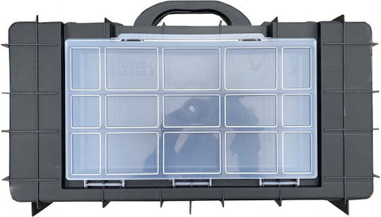 Helix Hand Tool Case Plastic with Tobacco Case and Foam Dimensions: W58xD34xH24cm