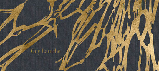 Guy Laroche Velour Printed Beach Towel Cotton Golden 180x100cm.