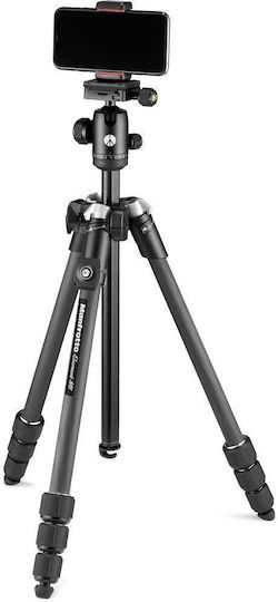 Manfrotto Kamerastative Element MII Mobile Bluetooth aus Carbonfaser mit Kugelförmiger Kopfart bis 160cm