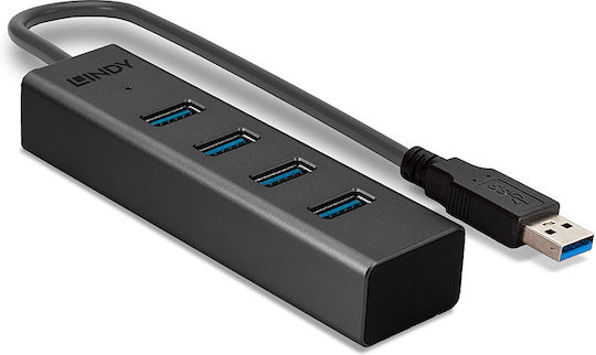 Lindy USB Хъб с 4 USB 3.2 Порта и USB-A Връзка