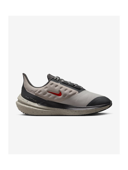 Air Winflo 9 Shield Sport Shoes Running Cobblestone / Dark Smoke Grey / Black / Vivid Purple