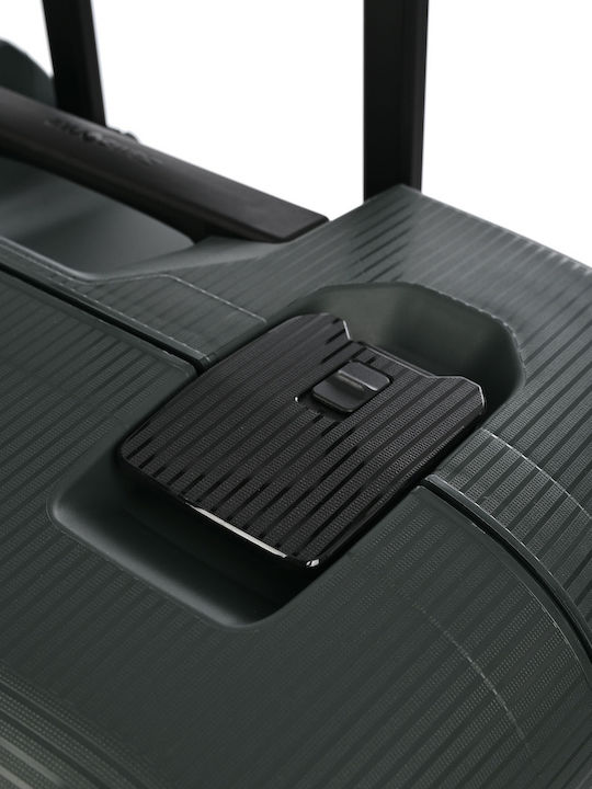Samsonite Magnum Large Hard Green Suitcase With 4 Wheels Height 75cm