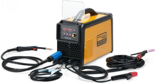 Helix Ηλεκτροκόλληση Inverter MAG / MIG / TIG / MMA / FCAW με Μέγιστο Ρεύμα Συγκόλλησης 200A και Κύκλο Εργασίας 60%