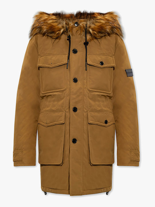 Geacă Barbată de Iarnă Parka Maro