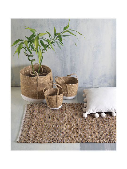 Rythmos Nedra Teppich Rechteckig Sommer aus Jute Natural