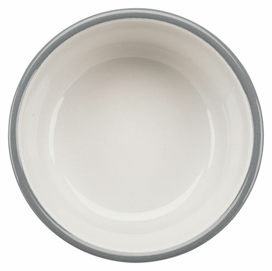 Trixie Eat On Feet Ceramic Bowl Food & Water for Dog & Cat with Base 250ml 13cm in Gray Color 2pcs