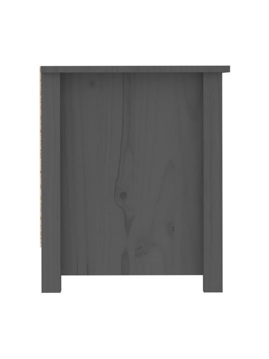 Schuhschrank aus Massivholz mit 5 Regalen Grey L110xW38xH45.5cm