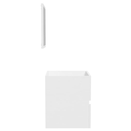 vidaXL Waschtisch ohne Waschbecken mit Spiegel L41xB38.5xH45cm Weiß