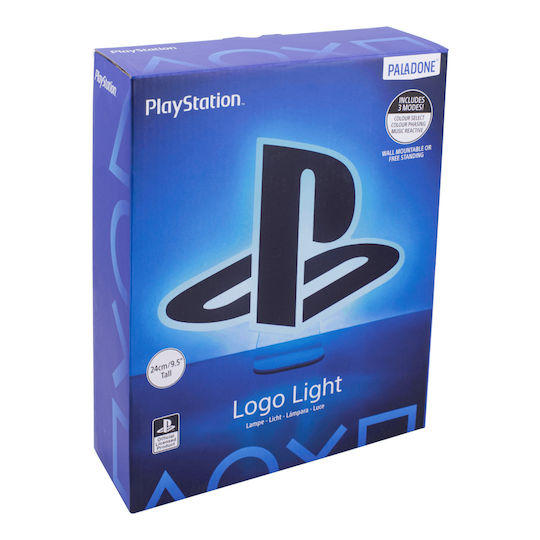 Paladone Lampă decorativă pentru copii PlayStation Logo Alb 24εκ.