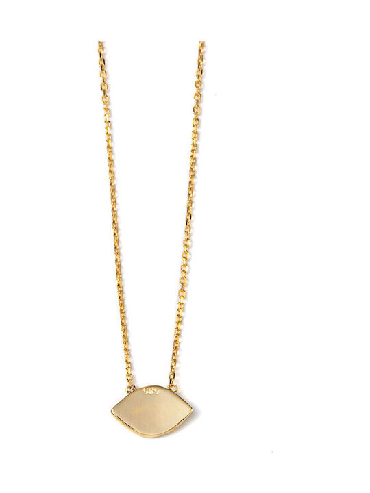 George Art Jewels Κολιέ Ματάκι από Χρυσό 14Κ