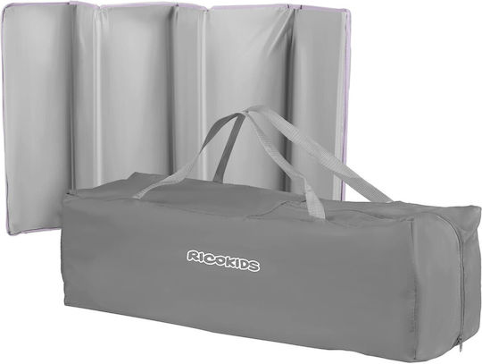 Ricokids RK-240 Кошара за игра с Матрак Grey-Lavender 125x65см