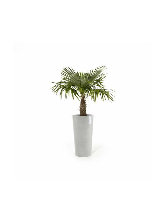 Ecopots Amsterdam Mid High Γλάστρα White Grey 34x66cm