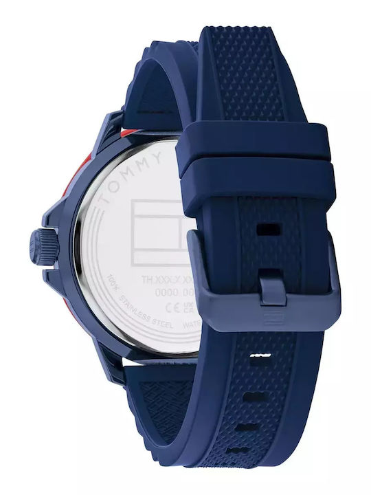 Tommy Hilfiger Nelson Men's Watch 46mm Battery with Stainless Steel Bracelet Blue Tommy Hilfiger Nelson Men's Watch 46mm Battery with Stainless Steel Bracelet Blue